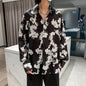 Men's Casual Loose Long Sleeve Printed Shirt
